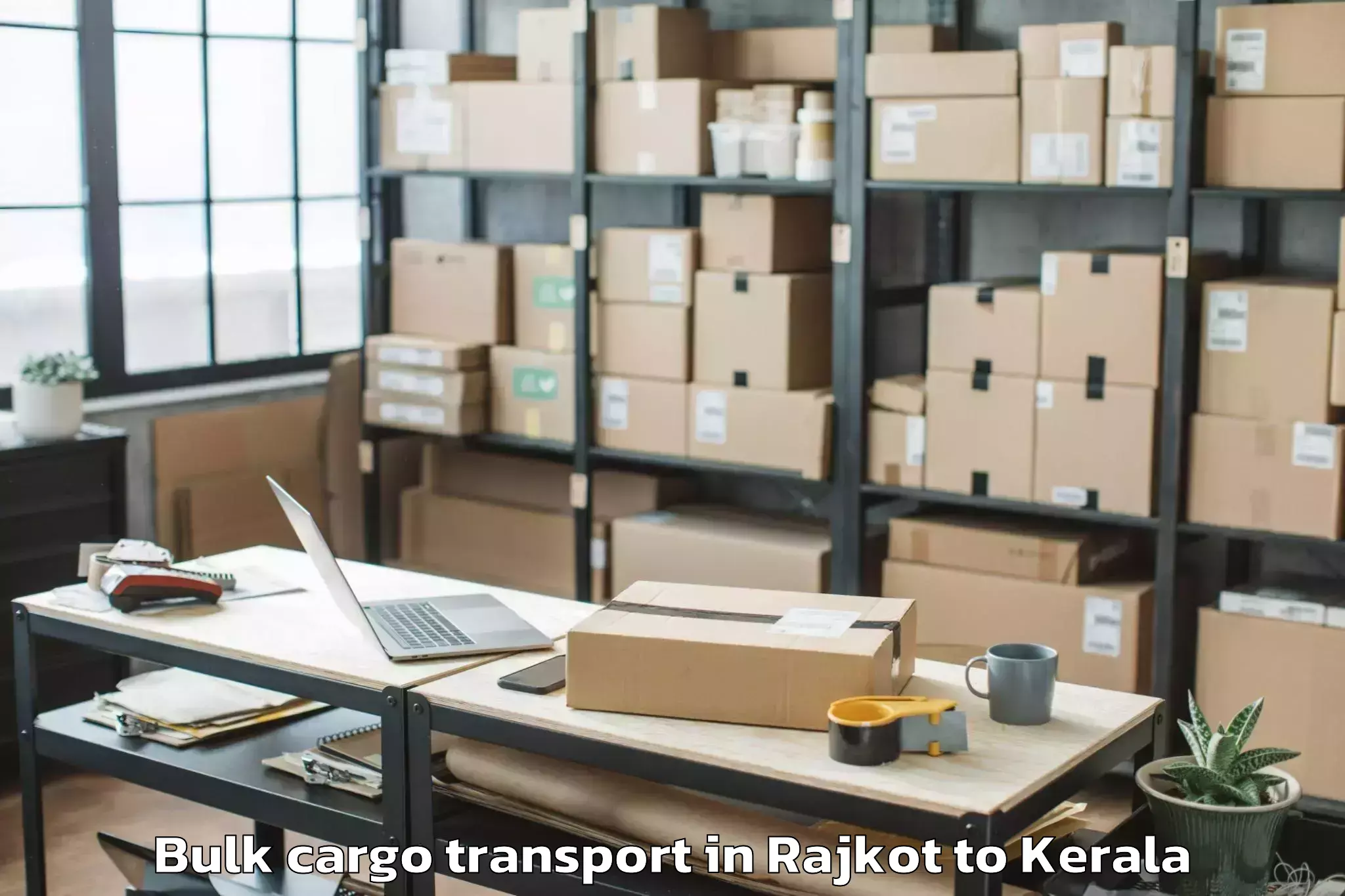 Reliable Rajkot to Pappinissheri Bulk Cargo Transport